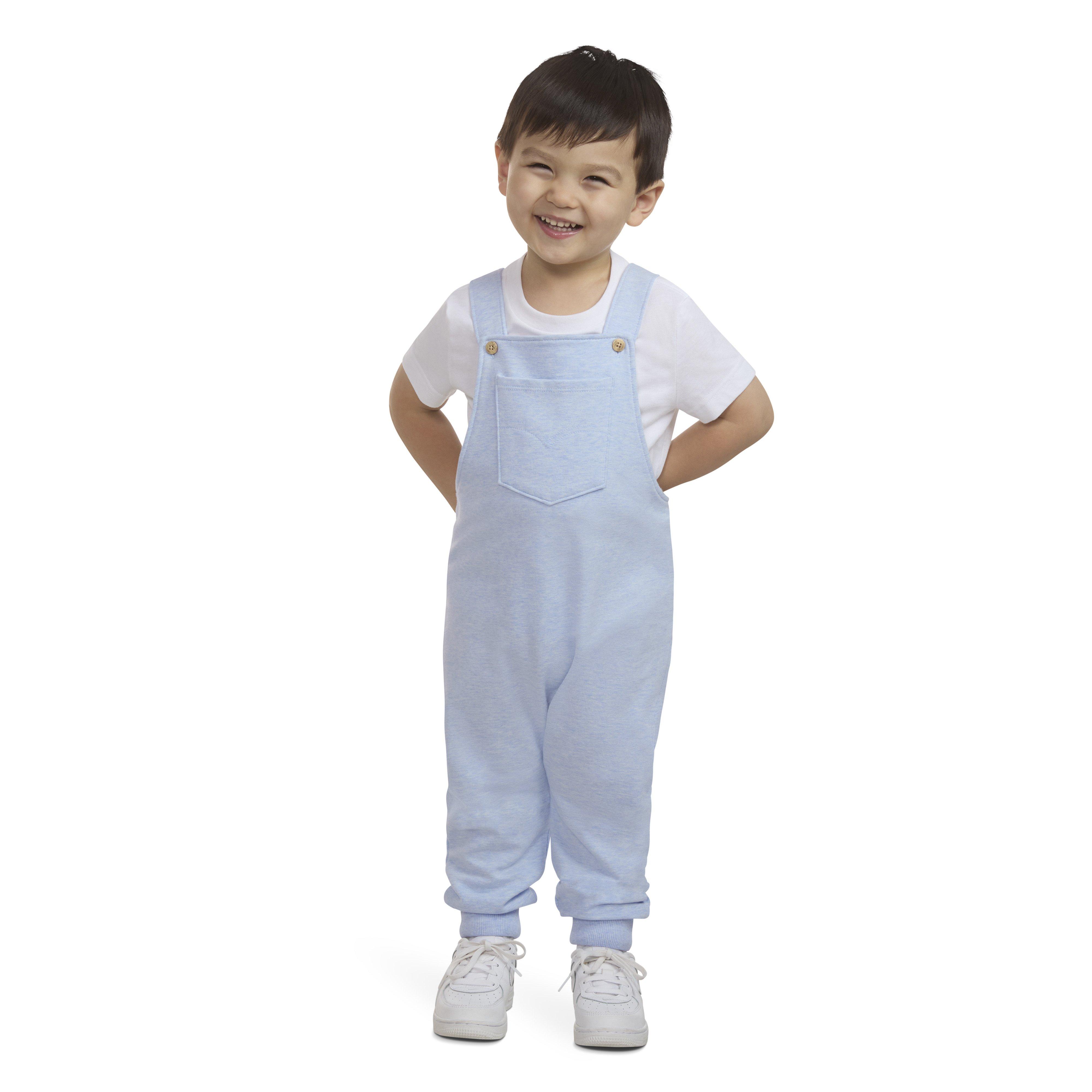 Levi's Toddler Boys' Front Arcuate Lt Mist Heather Pocket Overalls - LT MIST HEATHER